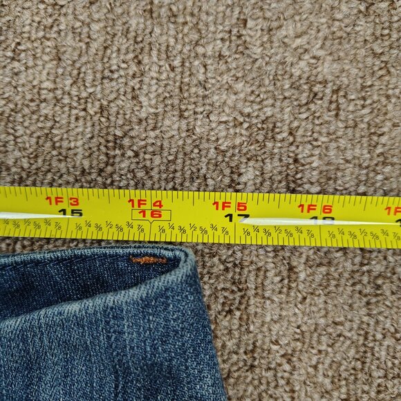 SEVEN7 Bootcut Jeans Women 12 Blue Stretch Cotton Blend Denim Mid Rise Casual - Picture 9 of 11